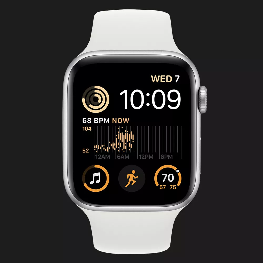 Купить Apple Watch SE 2 44mm Silver Aluminum Case with White